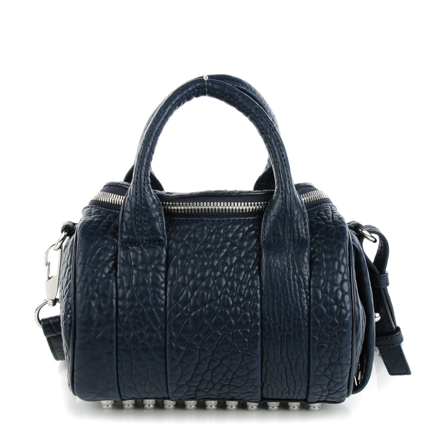 Pebbled Lambskin Mini Rockie Navy