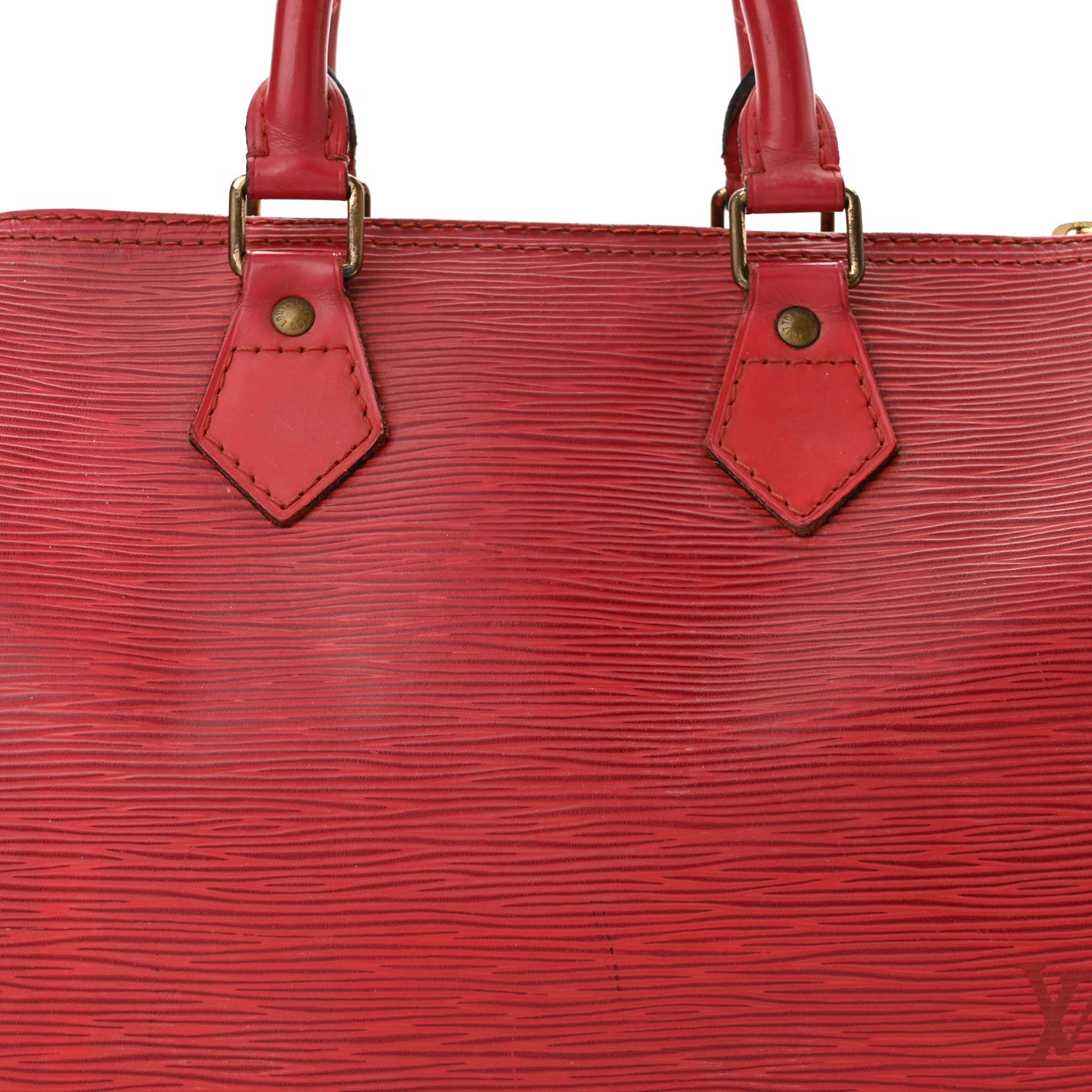 Louis Vuitton Epi Speedy 30 Castillan Red 8 of 14