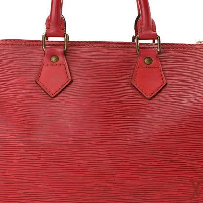 Louis Vuitton Epi Speedy 30 Castillan Red 8 of 14