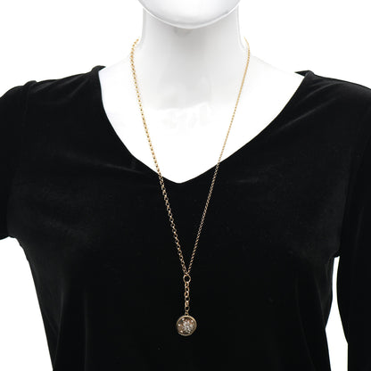 Foundrae 18K Yellow Gold Diamond Medium Resilience Medallion Belcher Chain Necklace 2 of 6