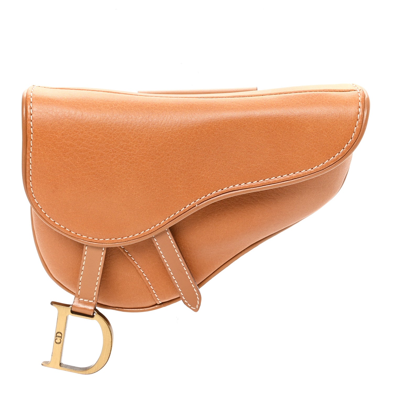 Christian Dior Calfskin Saddle Belt Bag Tan 1 of 7