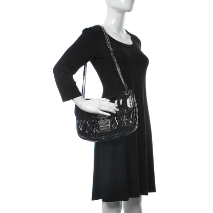 Miu Miu Vernice Matelasse Shoulder Bag Black 2 of 6