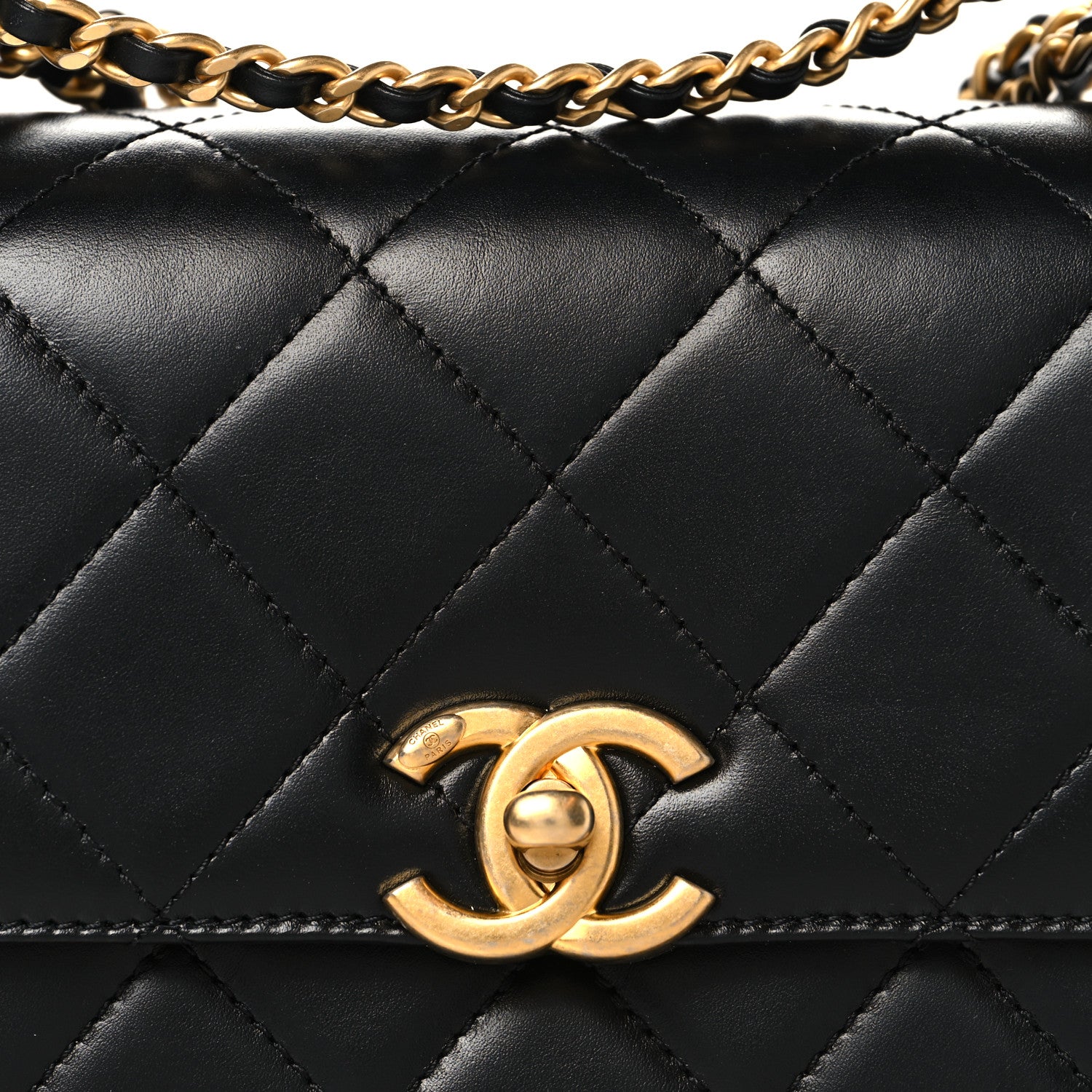 Chanel Calfskin Quilted Mini Perfect Fit Flap Black 8 of 12