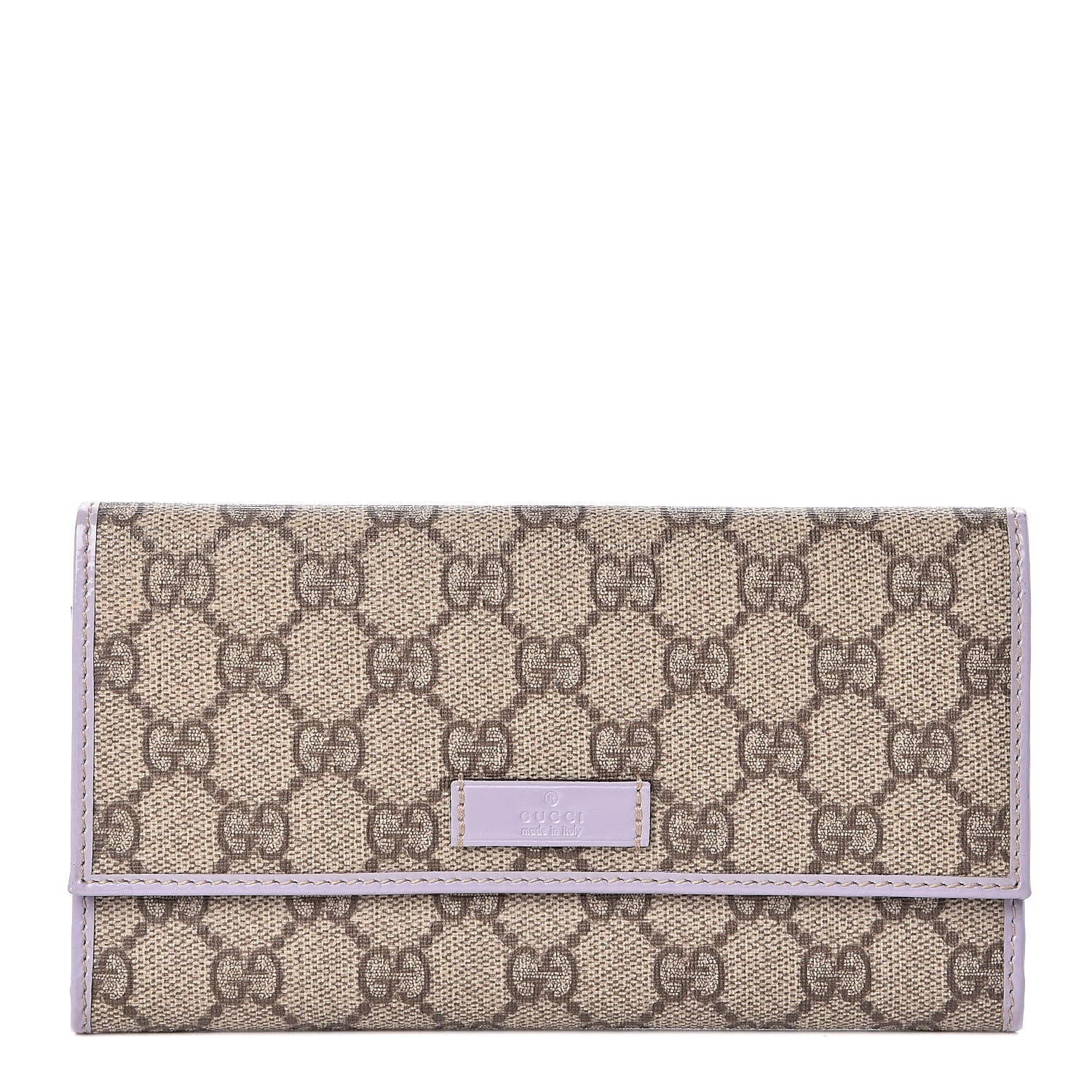 Gucci GG Plus Monogram Joy Continental Flap Wallet Lilac 1 of 7