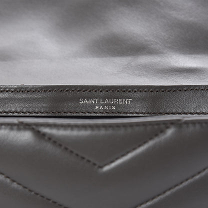 Saint Laurent Calfskin Y Quilted Monogram Loulou Flap Bag Earth 6 of 10