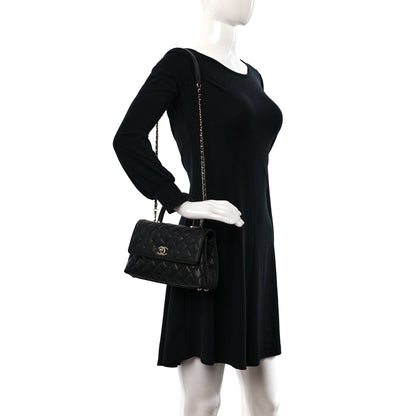 Chanel Caviar Quilted Mini Coco Handle Flap Black 2 of 12