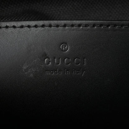 Gucci GG Supreme Monogram Web Small Flat Messenger Bag Black Grey 6 of 10