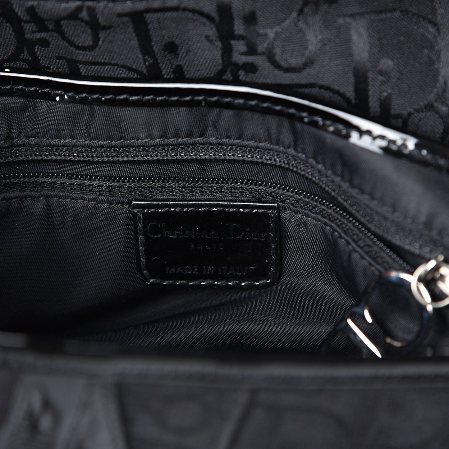 Monogram Saddle Bag Black