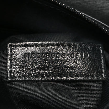 Saint Laurent Lambskin Diamond Quilted Monogram Angie Chain Bag Black 7 of 12