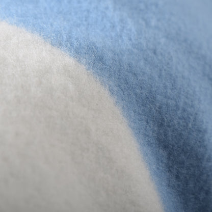 Hermes Wool Cashmere Avalon Baby Blanket Bleu Genievre White 4 of 4
