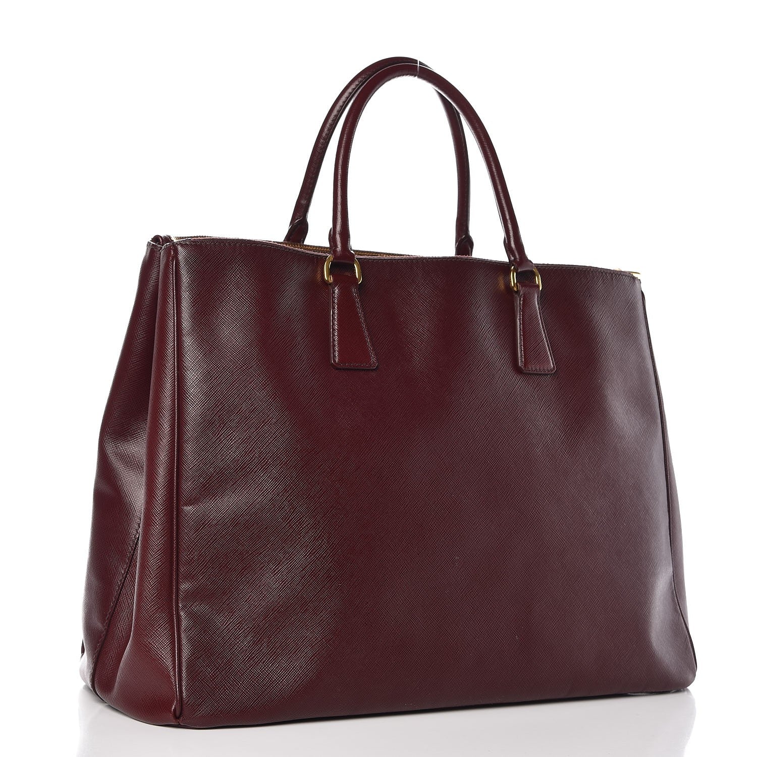 Prada Saffiano Lux Extra Large Galleria Double Zip Tote Granato 3 of 13
