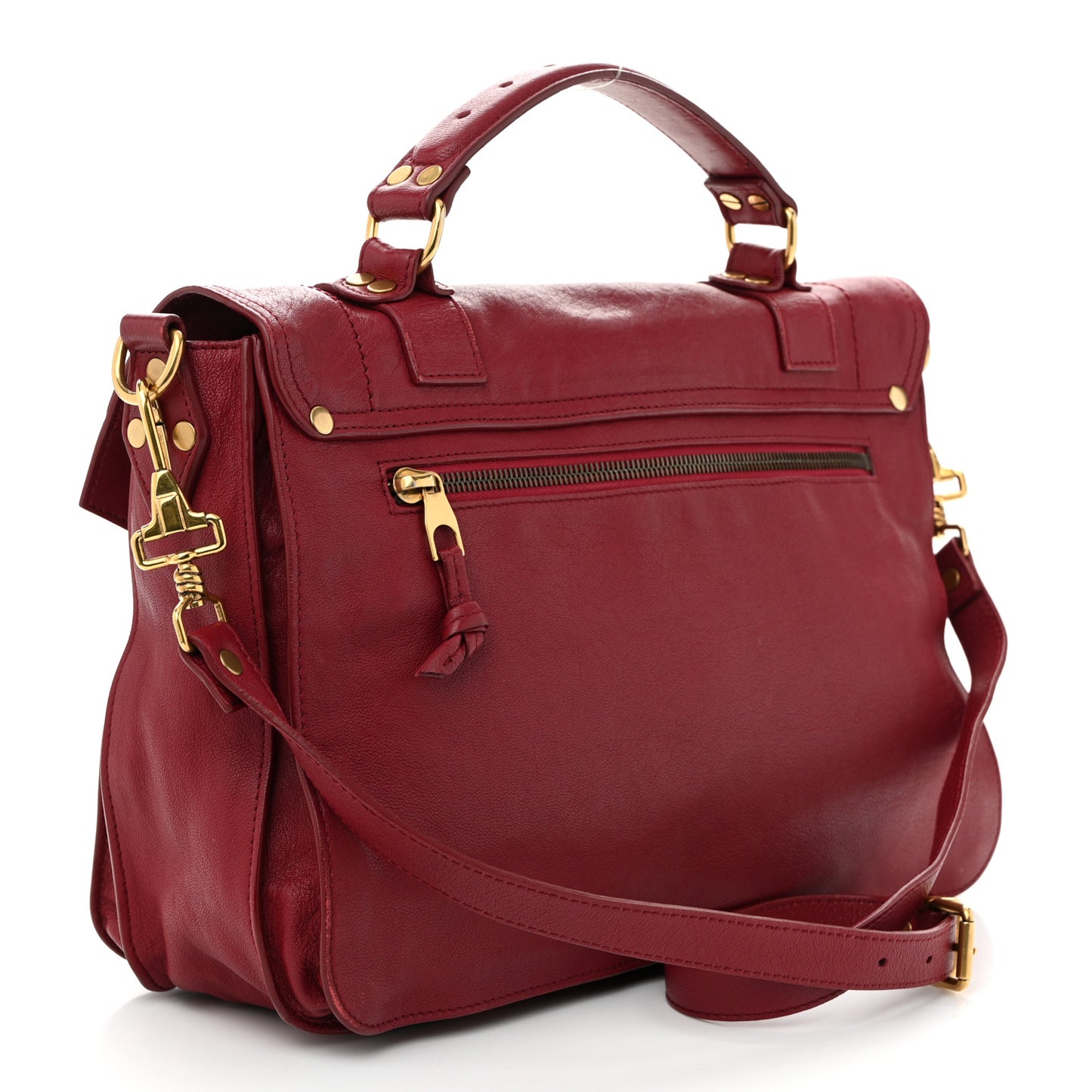 Lambskin Medium PS1 Satchel Raspberry