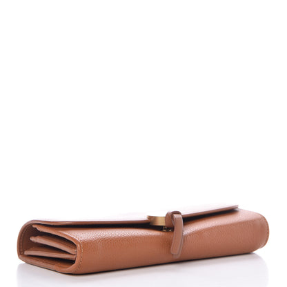 Chloe Grained Smooth Calfskin Small Indy Long Wallet Caramel 4 of 8