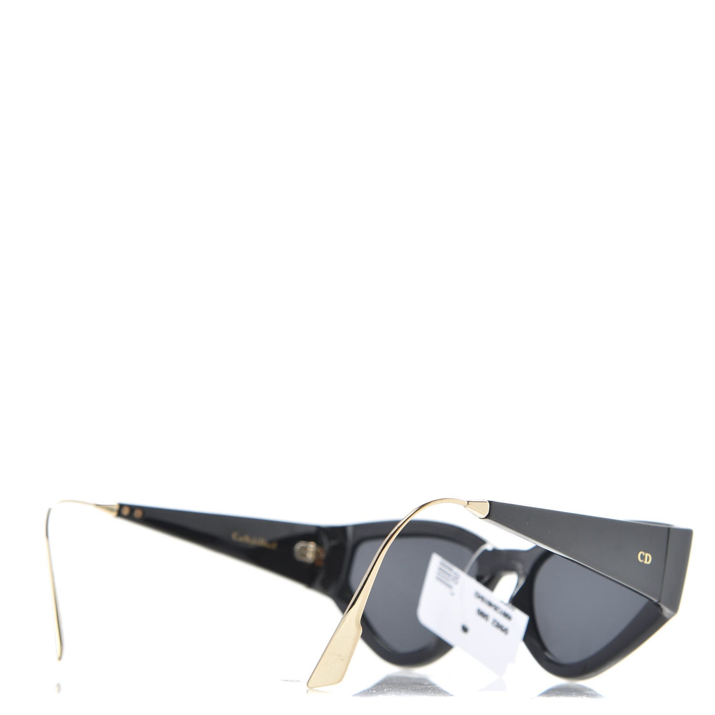 Acetate Cat Style Dior 1 Sunglasses Black