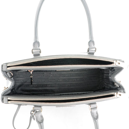 Prada Saffiano Small Galleria Double Zip Tote Marmo 5 of 9