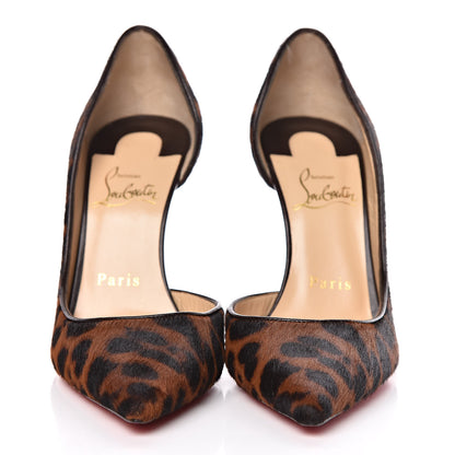 Christian Louboutin Pony Hair Dark Leopard Iriza 100 Pumps 36 Brown 2 of 10