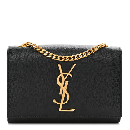 Saint Laurent Grain De Poudre Toy Monogram Kate Satchel Black 1 of 8