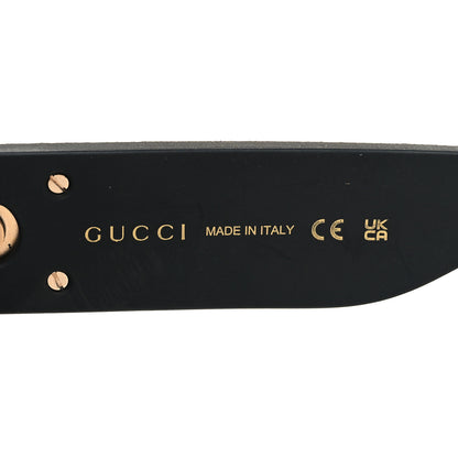 Gucci Acetate Round GG0101S Glitter Sunglasses Black 5 of 7