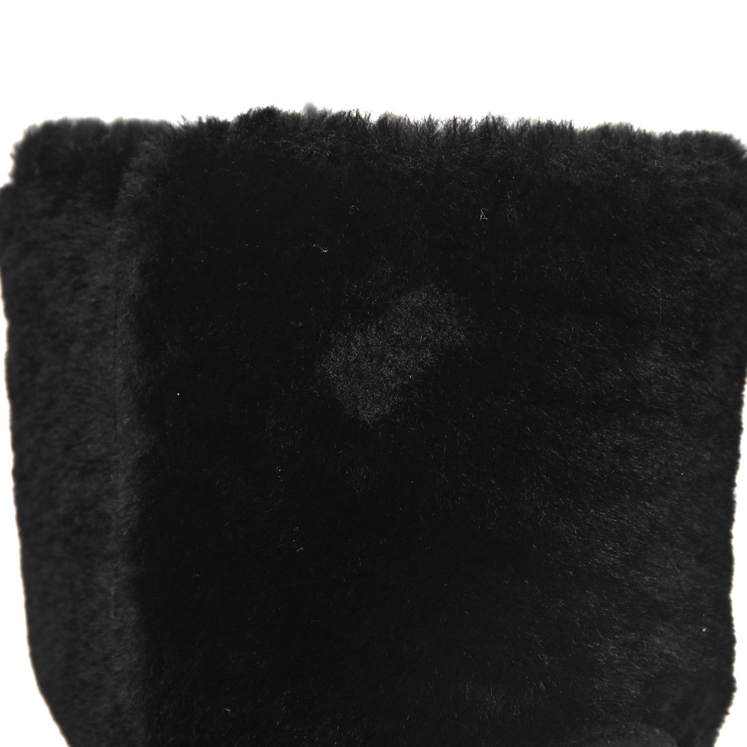 Chanel Suede Shearling Cap Toe Short Boots 38.5 Black 3 of 7