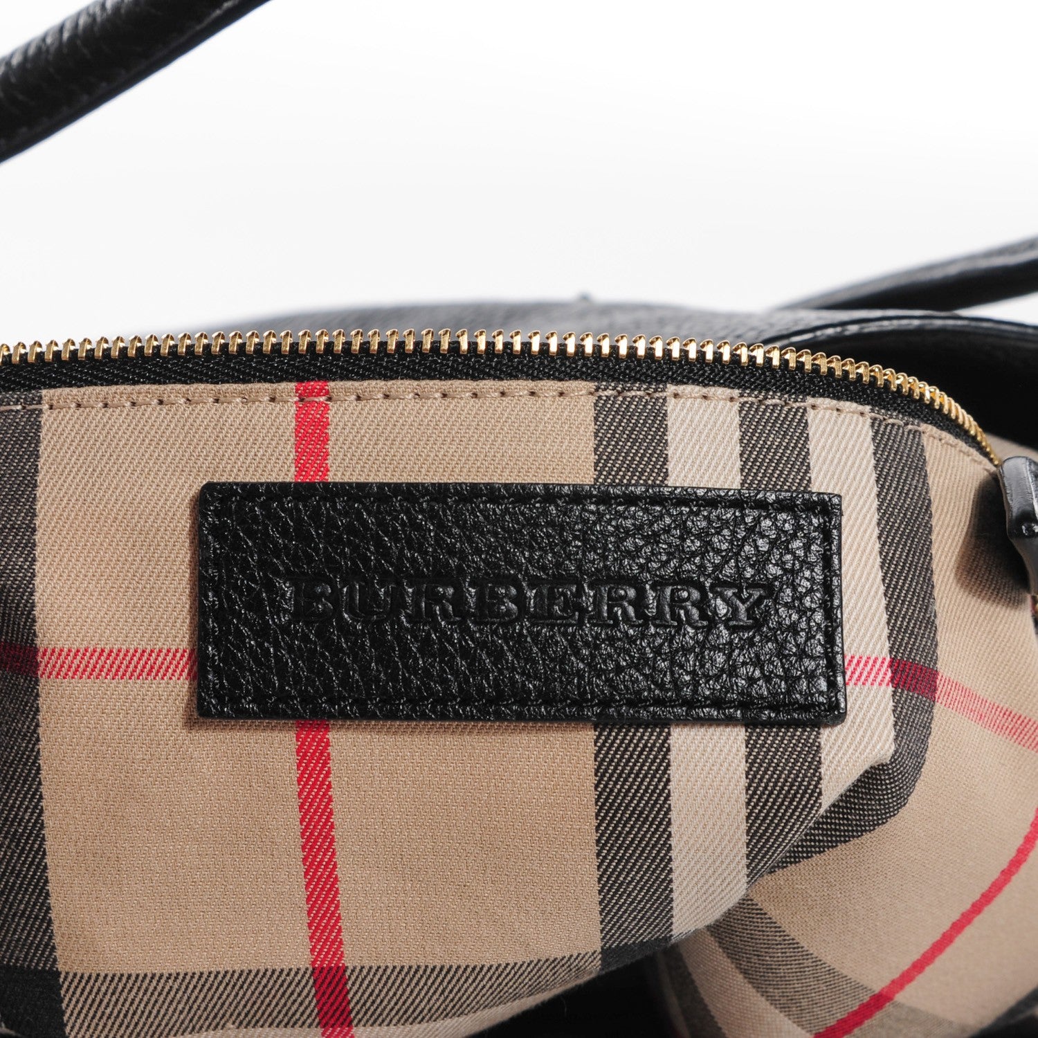 Burberry London Grainy Calfskin Medium Baynard Tote Black 9 of 13