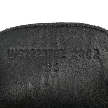 Hermes Glossed Calfskin Funk Ankle Boots 36 Black 8 of 15