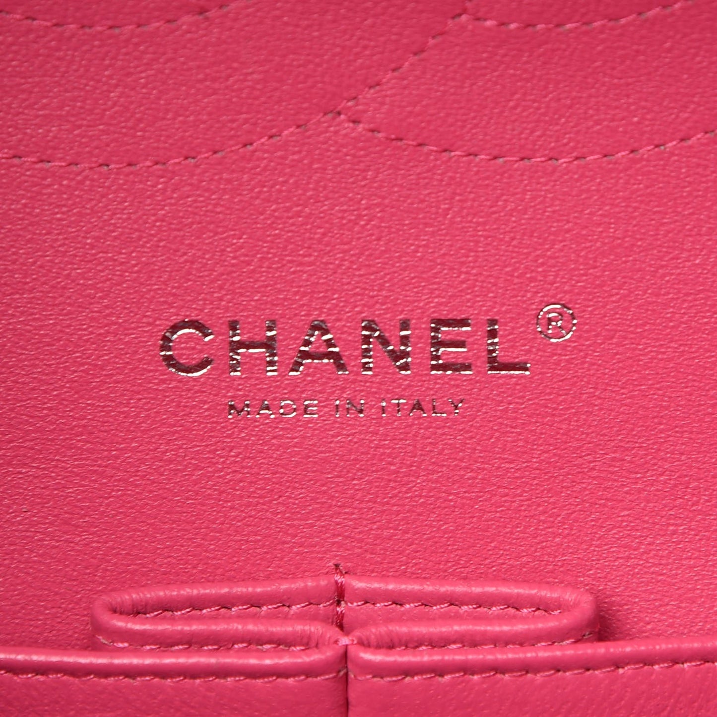 Lambskin Quilted Jumbo Double Flap Dark Pink
