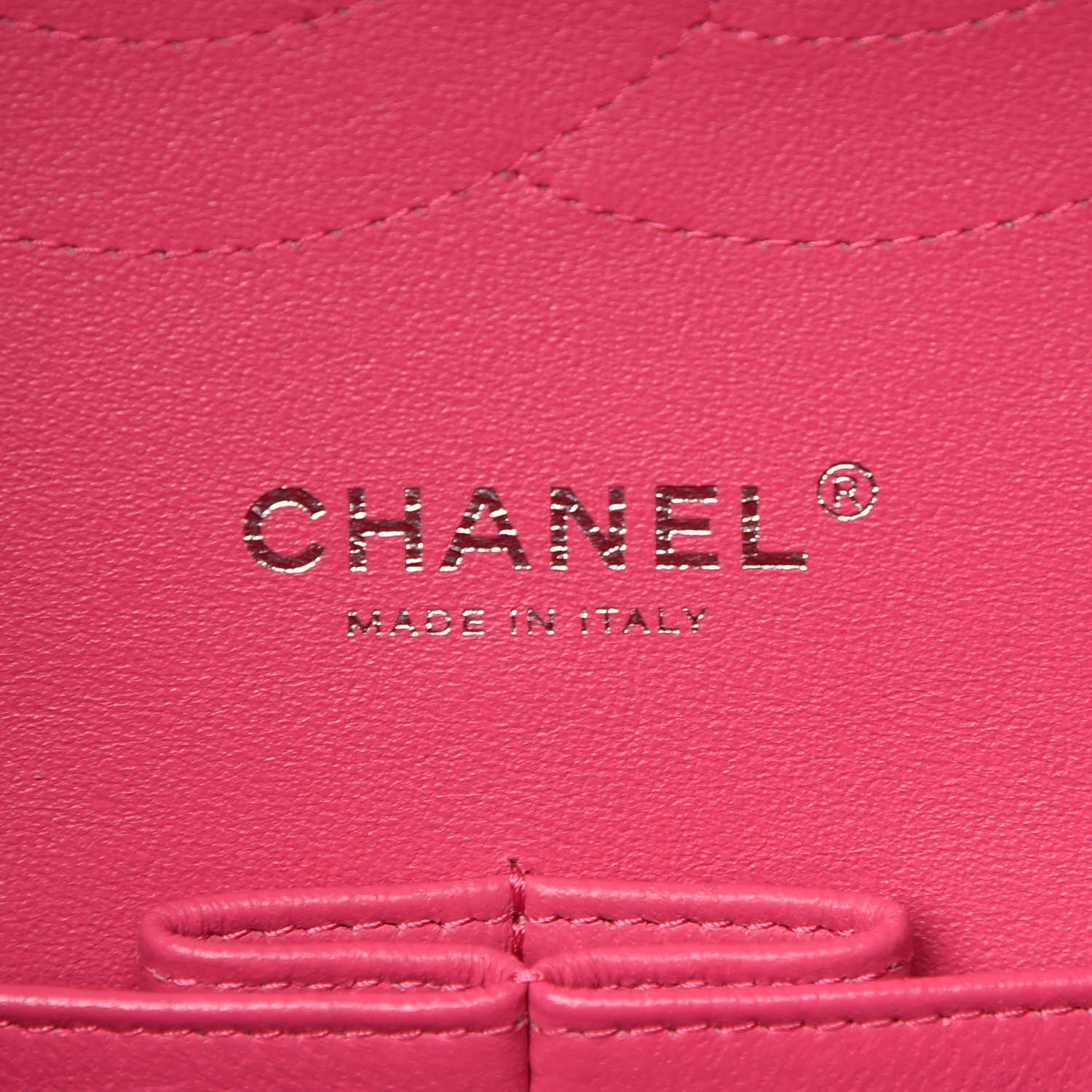Chanel Lambskin Quilted Jumbo Double Flap Dark Pink 7 of 11