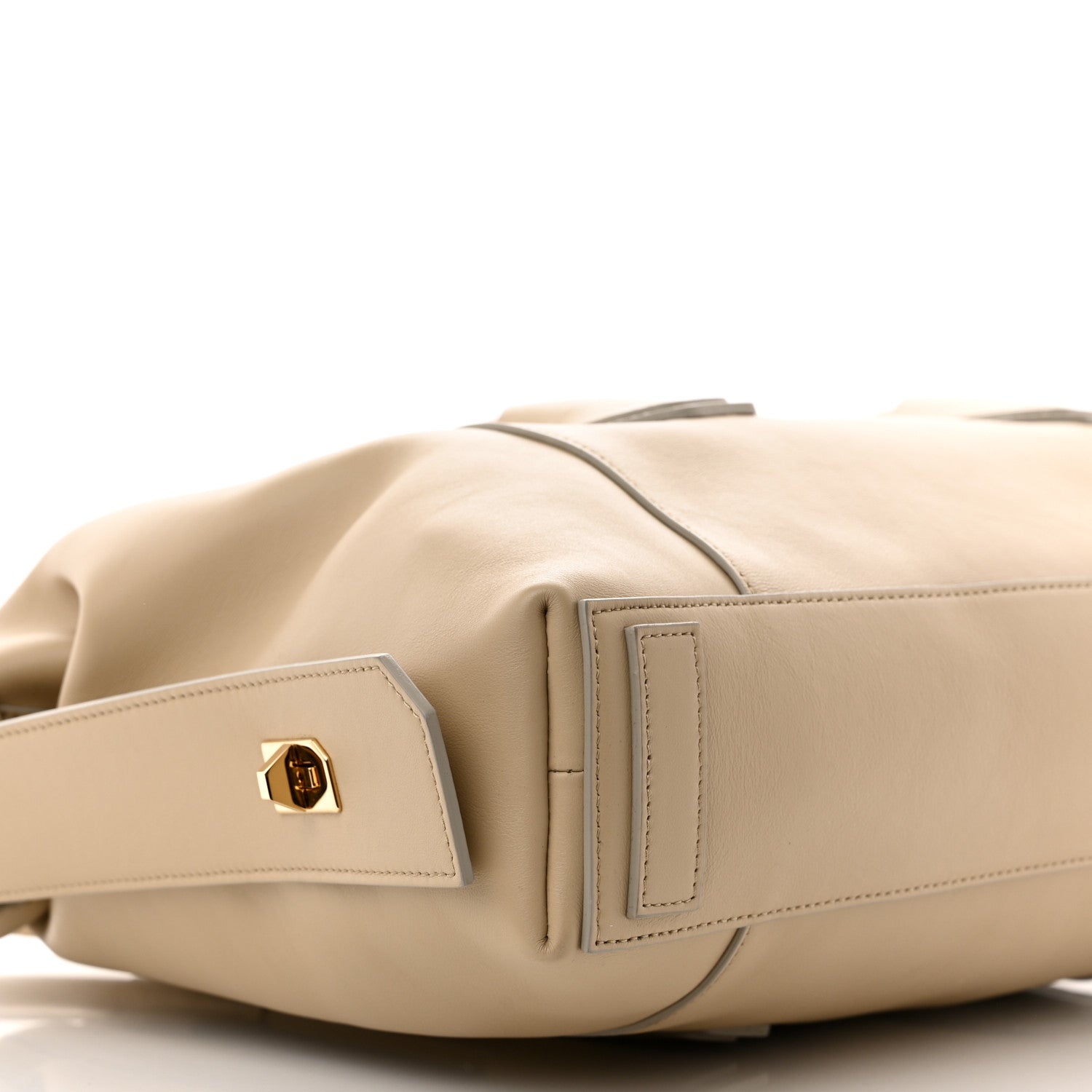 Givenchy Smooth Calfskin Medium Antigona Lock Duffle Bag Beige 8 of 10