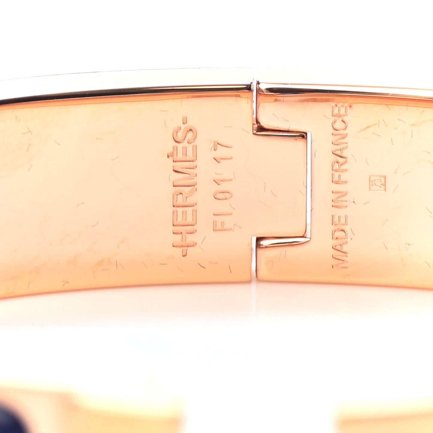 Narrow Enamel Clic Clac H Bracelet PM Indigo