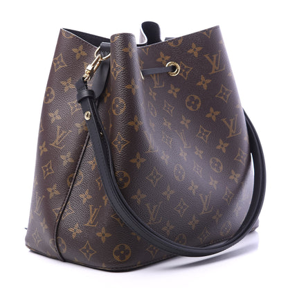 Louis Vuitton Monogram Neonoe MM Black 3 of 9