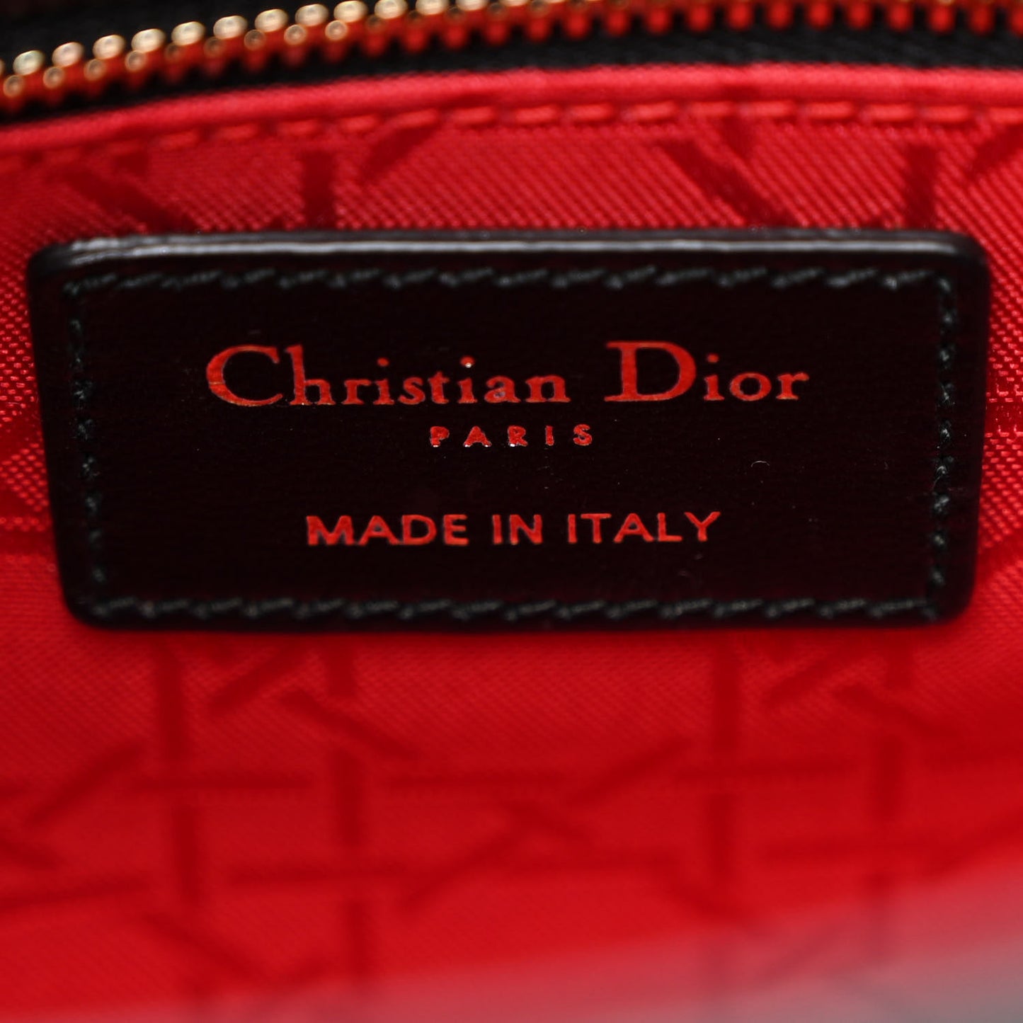 Lambskin Cannage Small Lucky Badges My Lady Dior Black