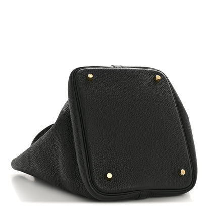 Hermes Taurillon Clemence Picotin Lock 22 MM Black 4 of 11