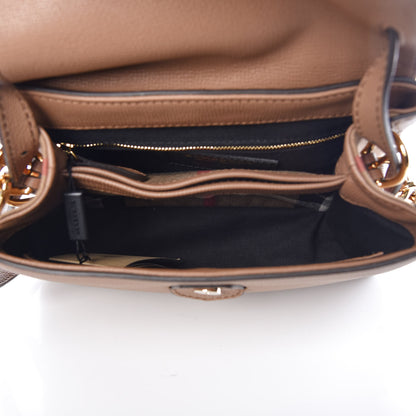 Burberry Derby Calfskin House Check Small Camberley Dark Sand 5 of 11
