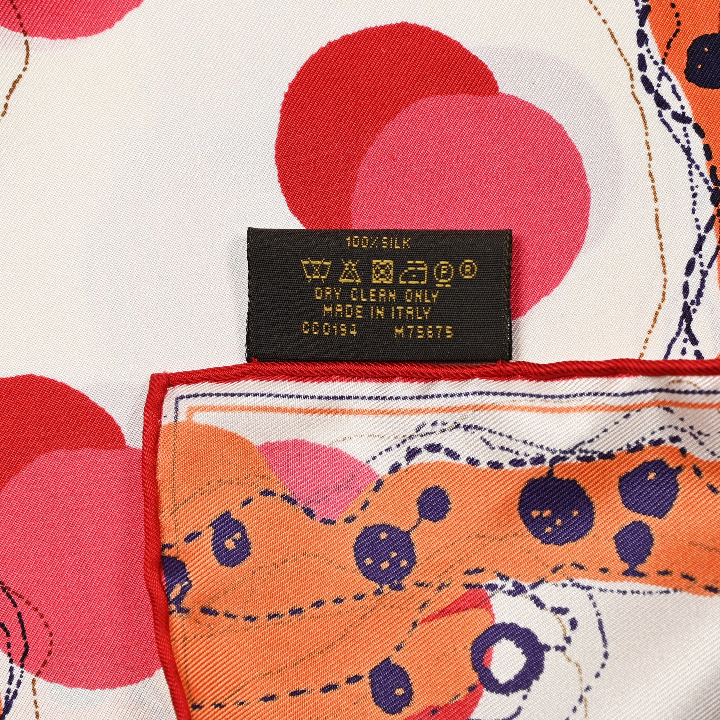 Silk Monogram Ramages Square Scarf