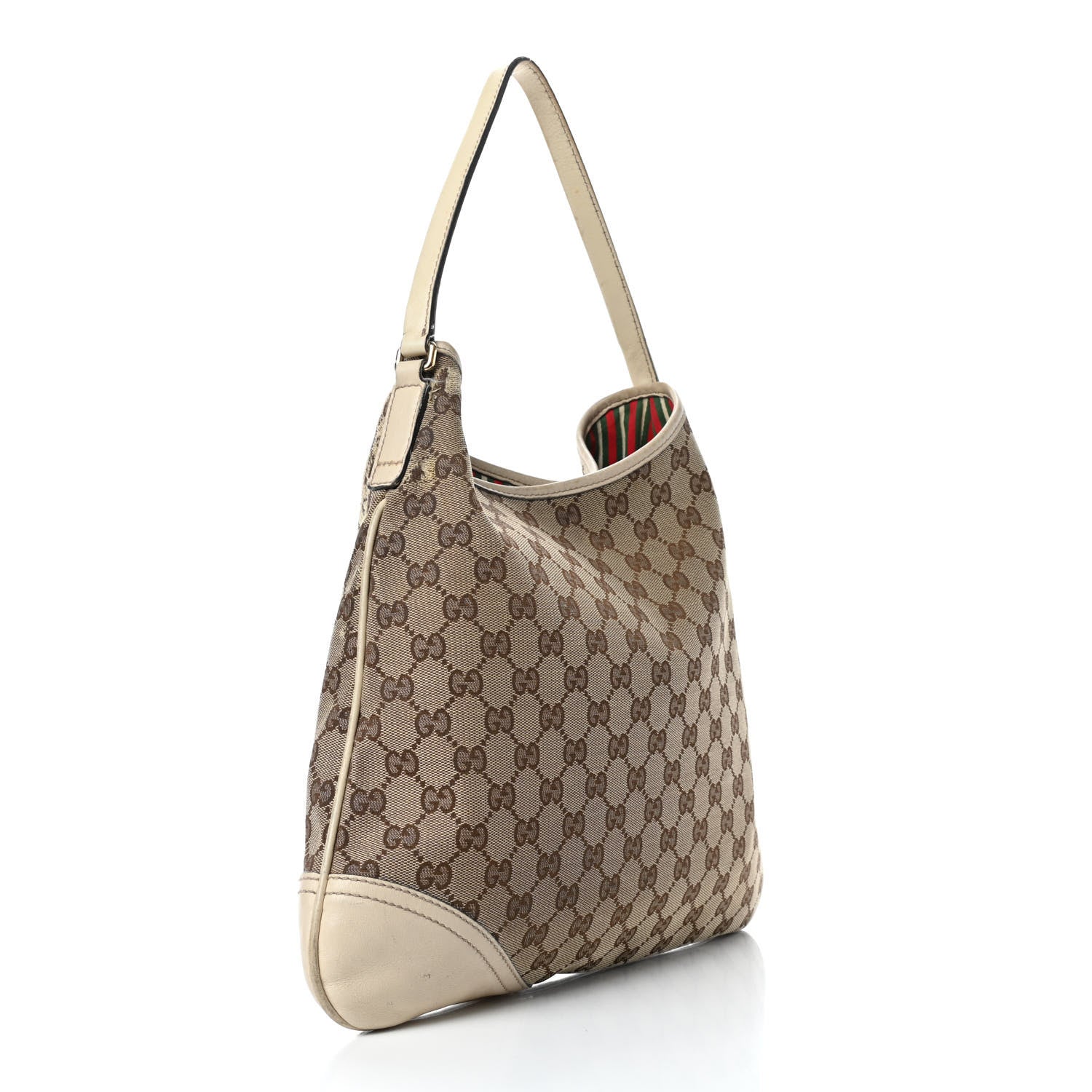 Gucci Monogram Medium New Britt Hobo Off White 2 of 5