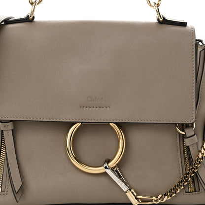 Chloe Calfskin Small Faye Day Shoulder Bag Motty Grey 8 of 10