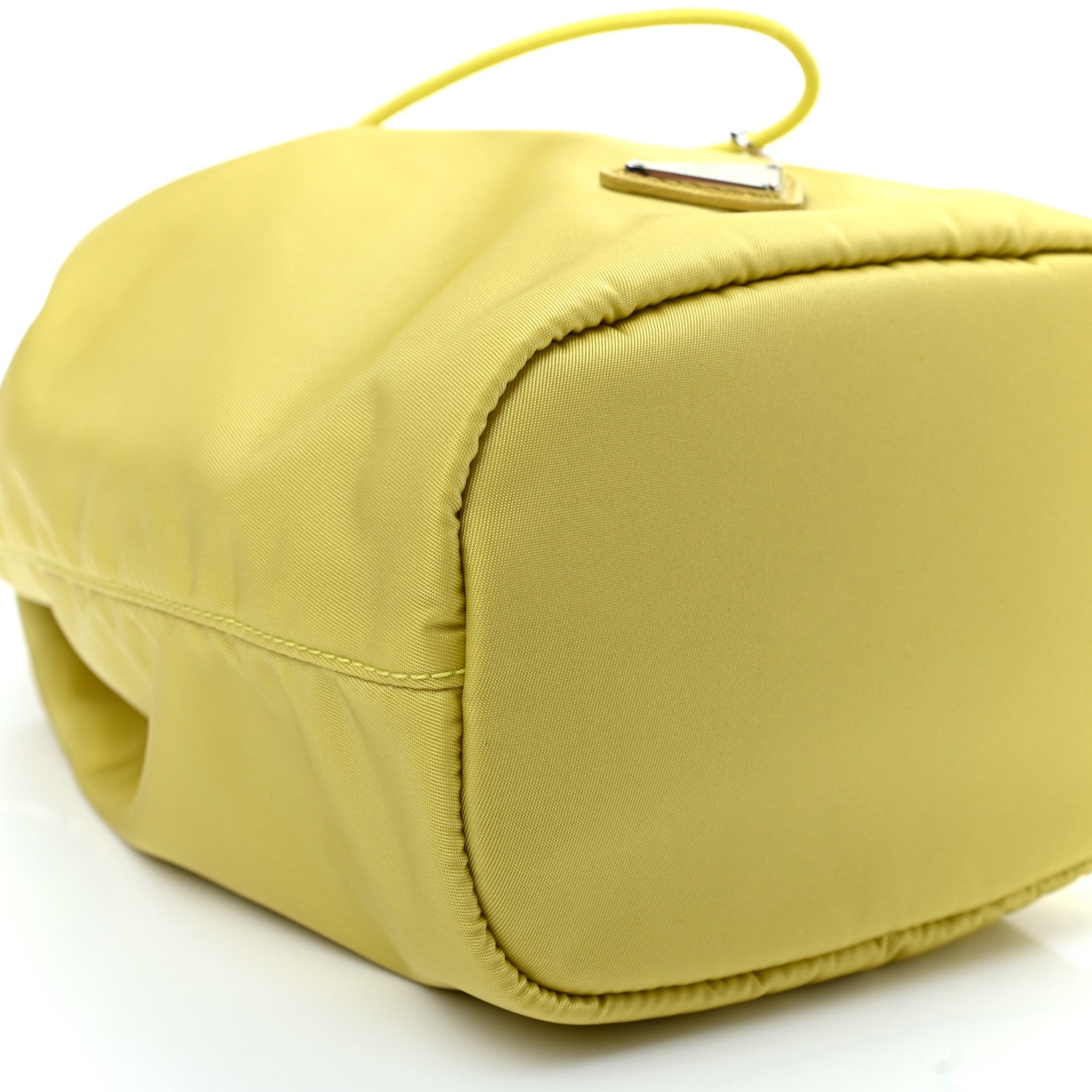 Prada Saffiano Tessuto Nylon Bucket Wristlet Girasole 9 of 10