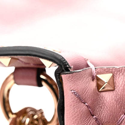Valentino Garavani Lambskin Medium Rockstud Spike Shoulder Bag Antique Rose 11 of 11
