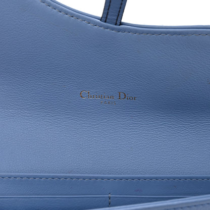 Christian Dior Oblique Saddle Chain Long Wallet Cornflower Blue 7 of 14