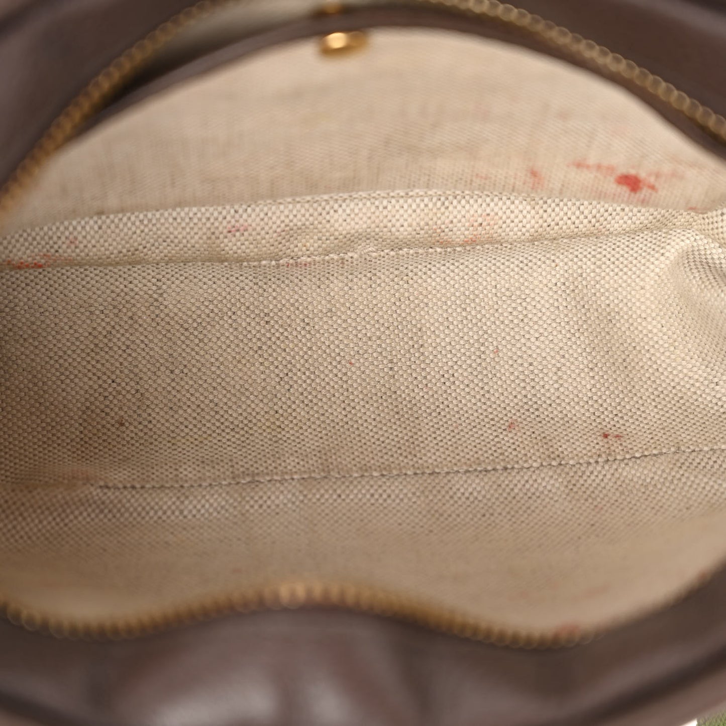 Monogram Jumbo GG Textured Dollar Calfskin Web Mini Crossbody Bag Camel Ebony New Acero
