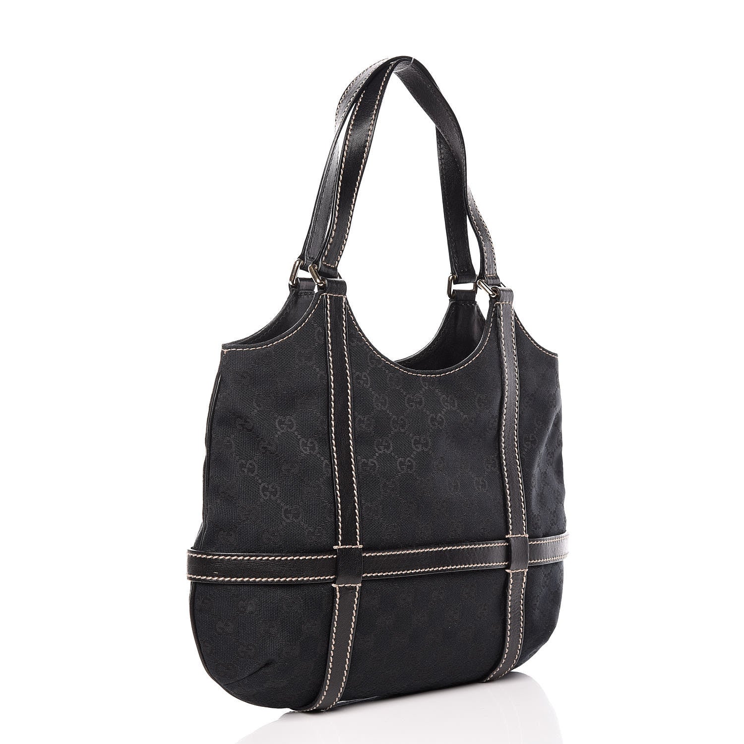 Gucci Monogram Medium GG Royal Shoulder Bag Black 3 of 12