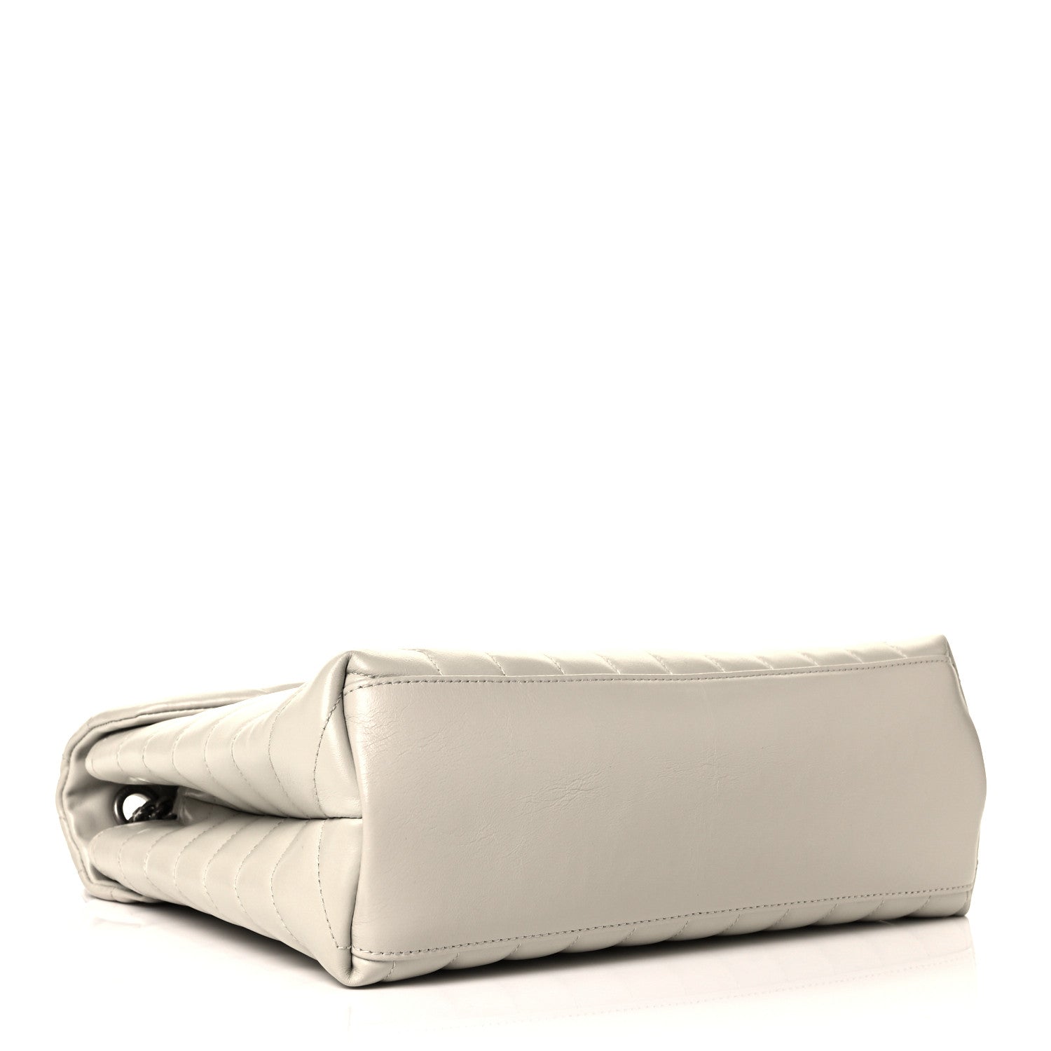 Saint Laurent Calfskin Y Quilted Monogram Medium Loulou Chain Satchel Crema Soft 4 of 9