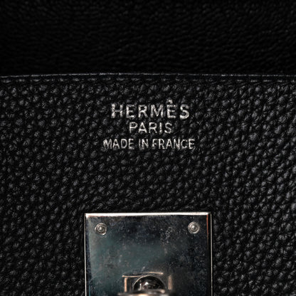 Hermes Taurillon Clemence Birkin 35 Black 6 of 14
