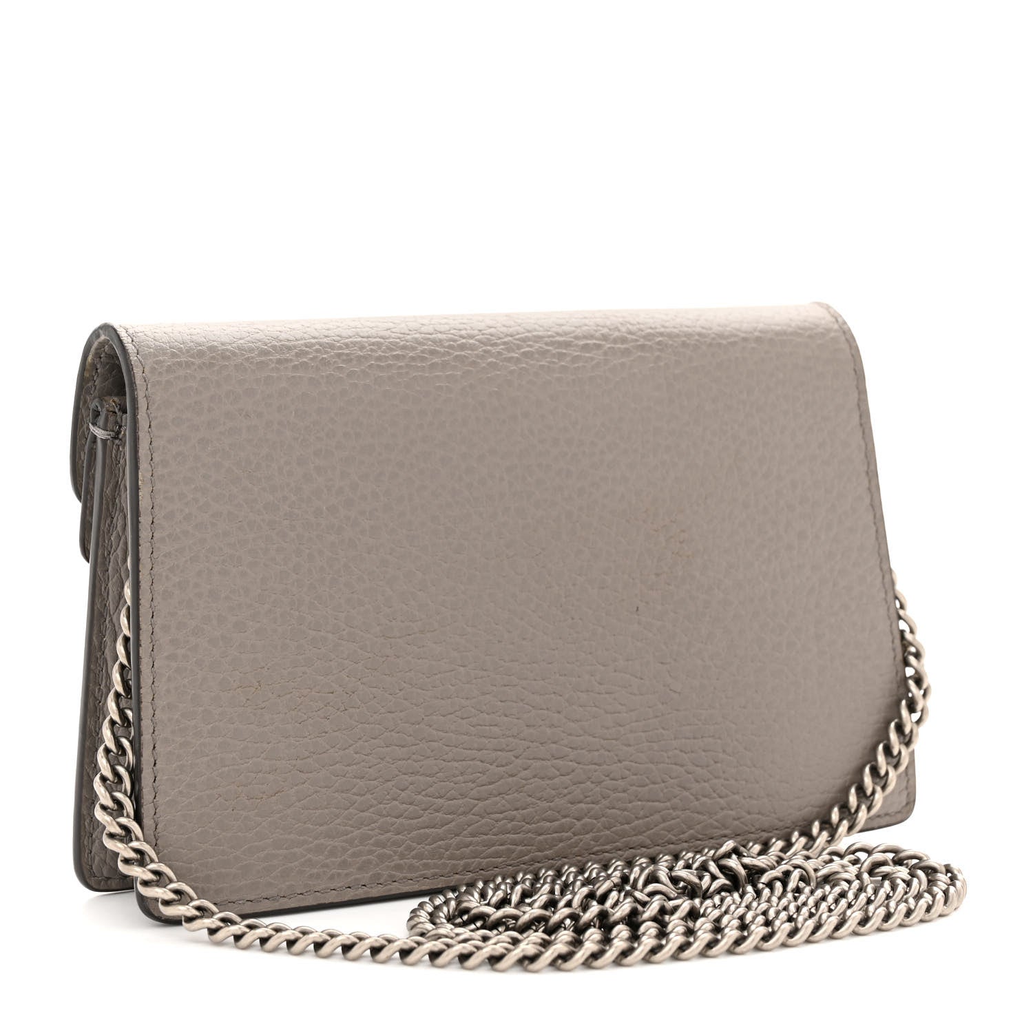 Gucci Dollar Calfskin Crystal Super Mini Dionysus Shoulder Bag Dusty Grey Black Diamond 3 of 16