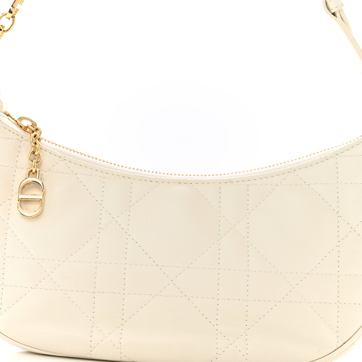 Lambskin Cannage CD Lounge Bag Latte