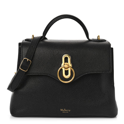 Mulberry Small Classic Grain Calfskin Mini Seaton Black 1 of 8