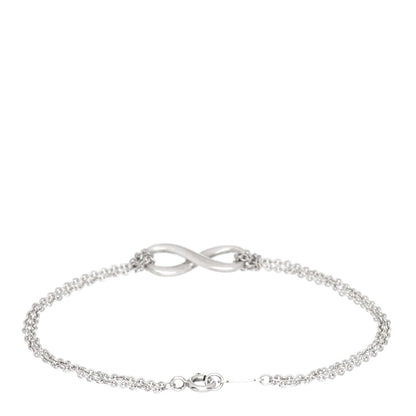 Tiffany Sterling Silver Infinity Double Chain Bracelet 3 of 4