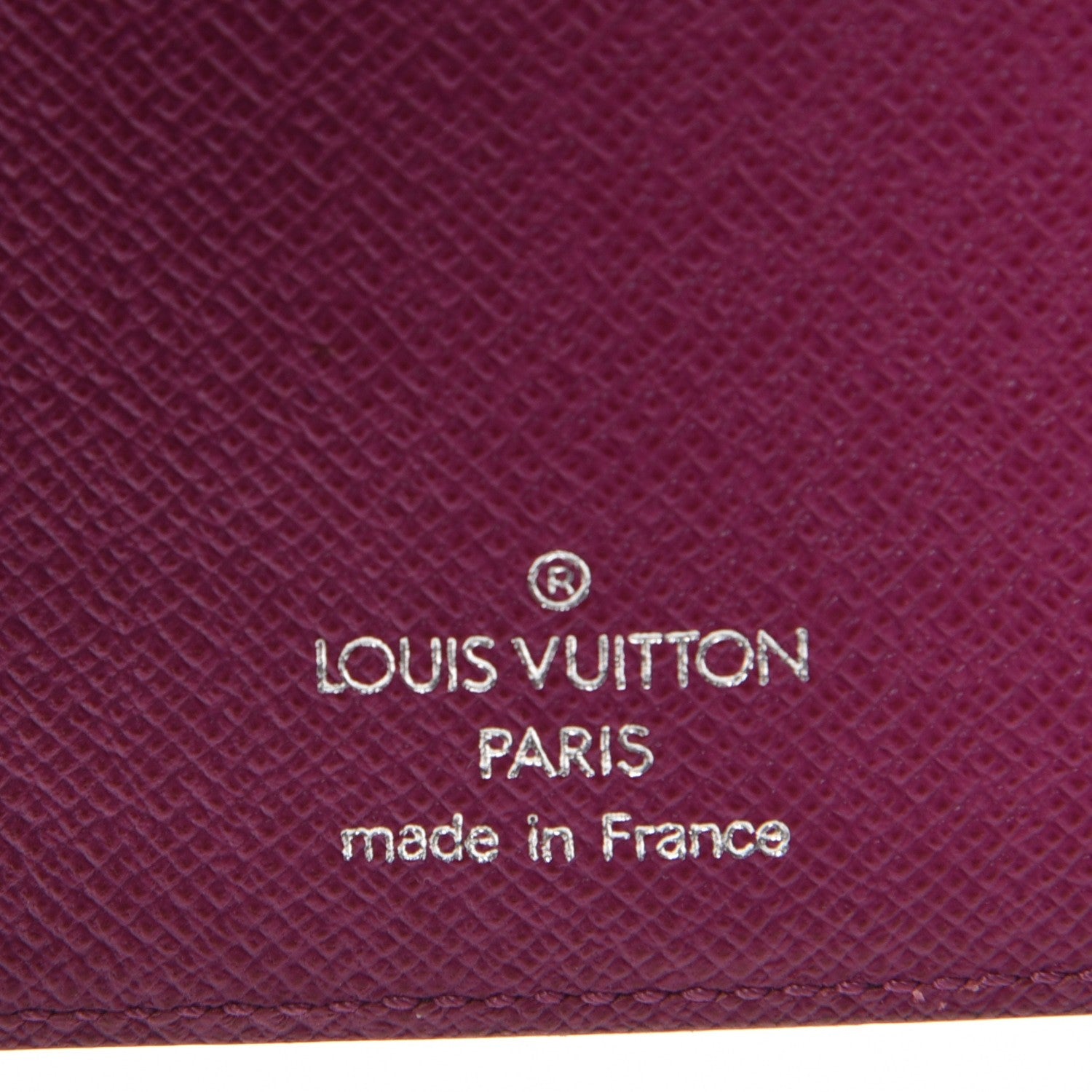 Louis Vuitton Epi Medium Ring Agenda Cover Cassis 6 of 10