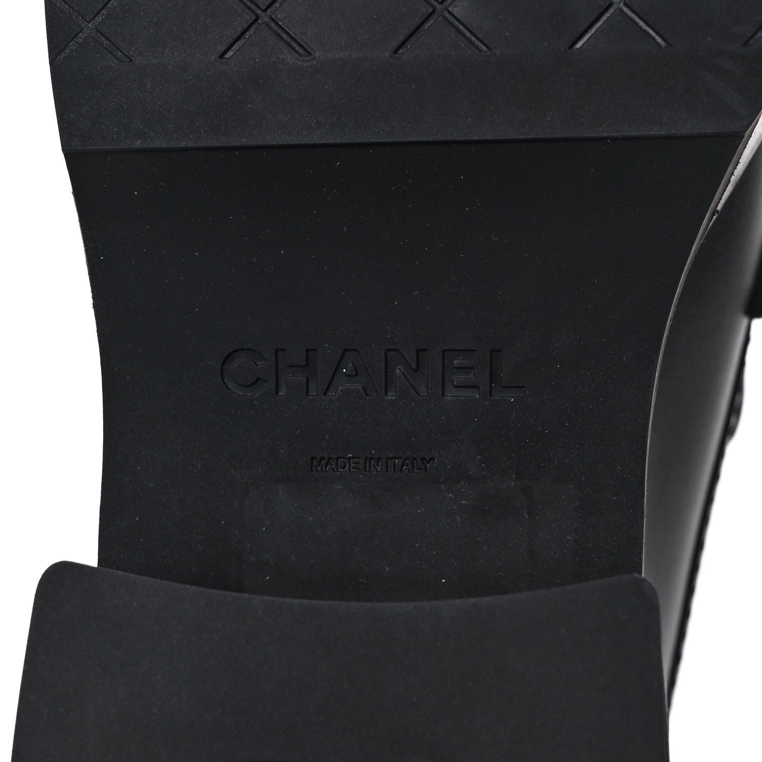 Chanel Calfskin CC Platform Loafers 38 Black 6 of 8