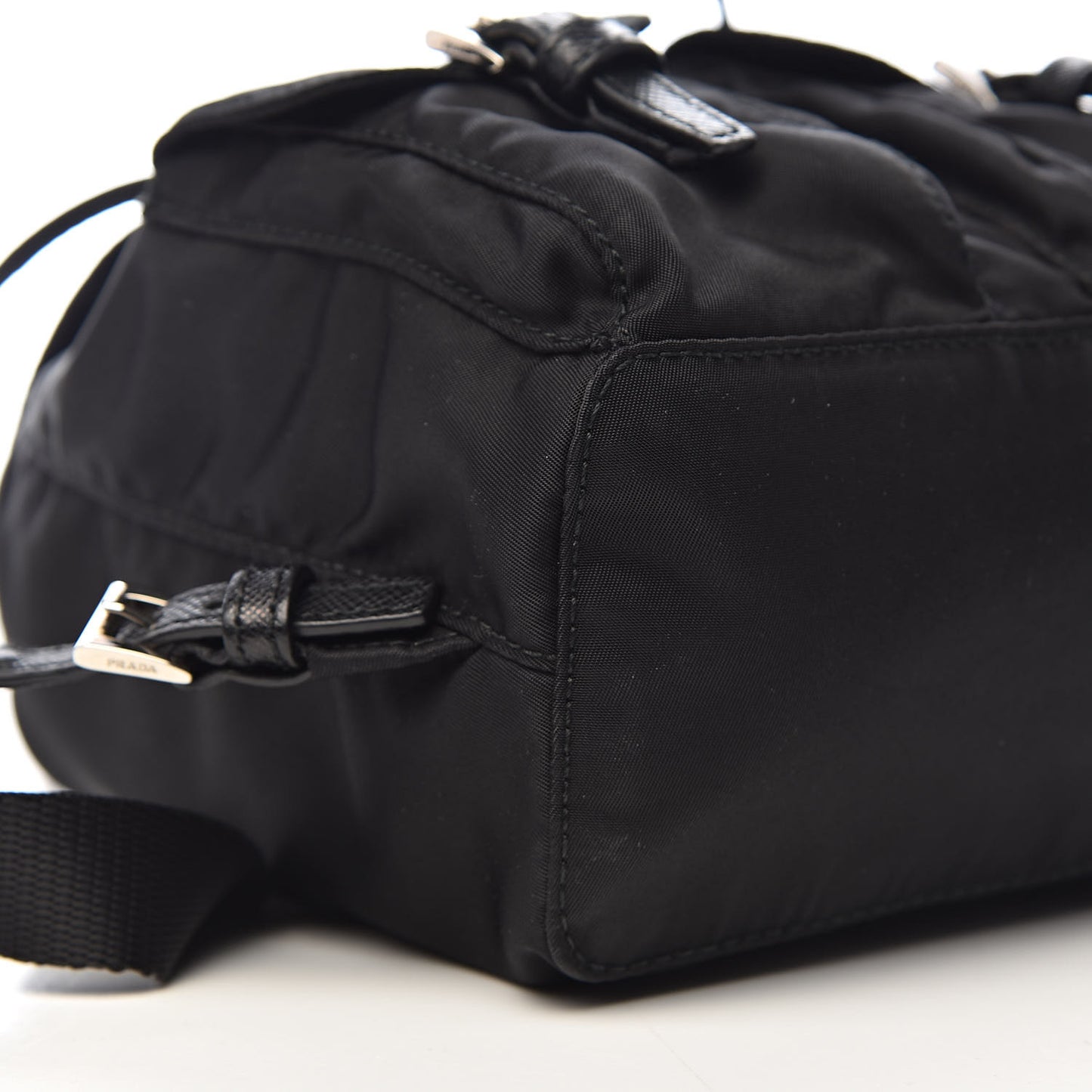 Nylon Vela Mini Crossbody Backpack Black
